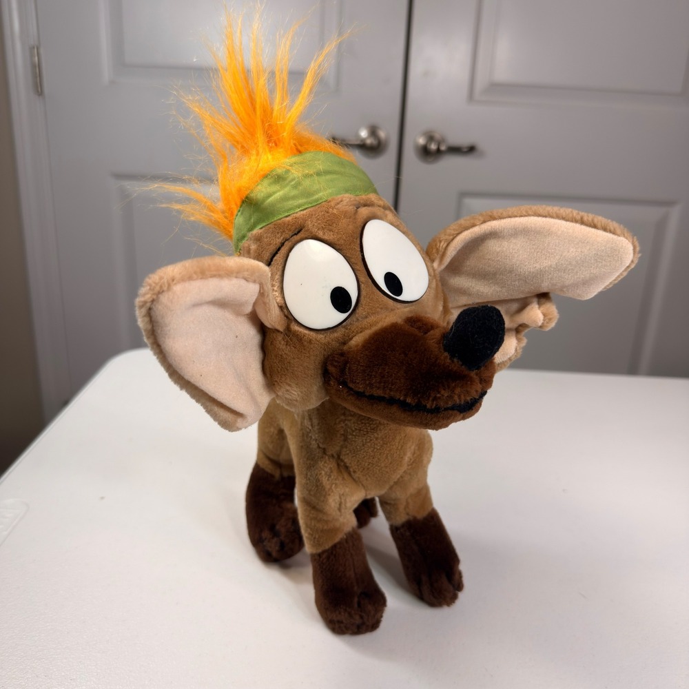 Vintage Disney Oliver & Company Tito Chihuahua Plush Toy Orange Hair 11"